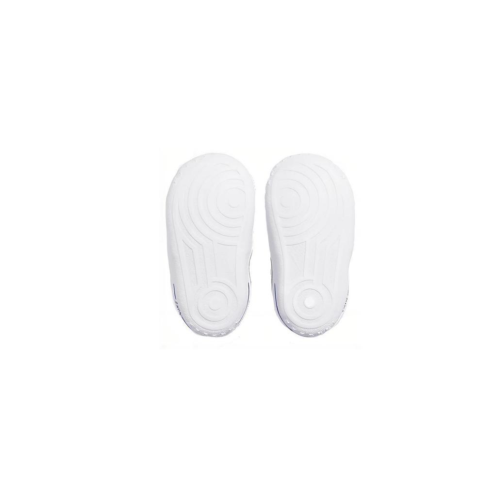 Nike Air Force 1 07 Crib Skateboard Shoes White Blue Infant And Toddler CQ4564-100
