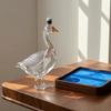 Goose Bird Shape Whiskey Decanter 3D Glass Animal Liquor Bottle