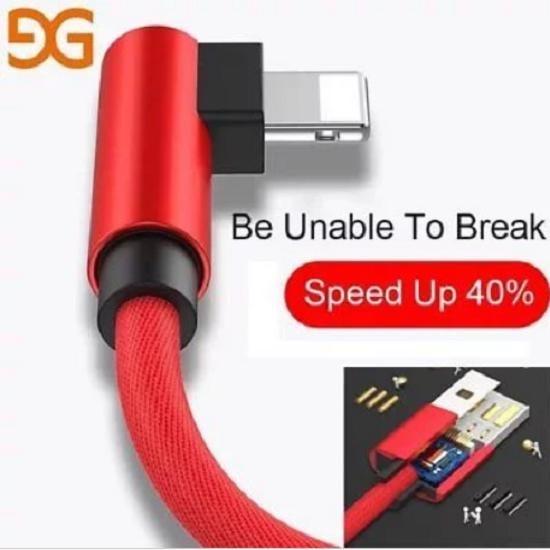 

Degree Pin 90 Usb Cable For Iphone Huawei Fast Charging Cable красный
