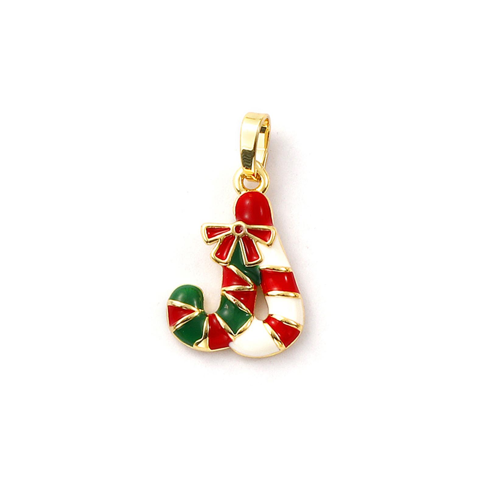

2 Pcs Brass Christmas Charm 18k Gold Plated Enamel Snowman Christmas Tree Hat Penguin Pendant For DIY Necklace Jewelry Making
