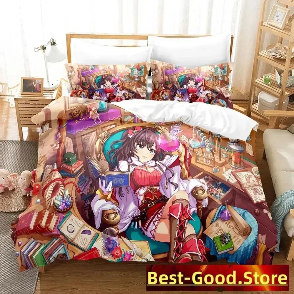 New THE iDOLM@STER Cinderella Girls Starlight Stage Bedding Set Cartoon Anime three-piece set Adult Kid Bedroom Duvetcover Sets