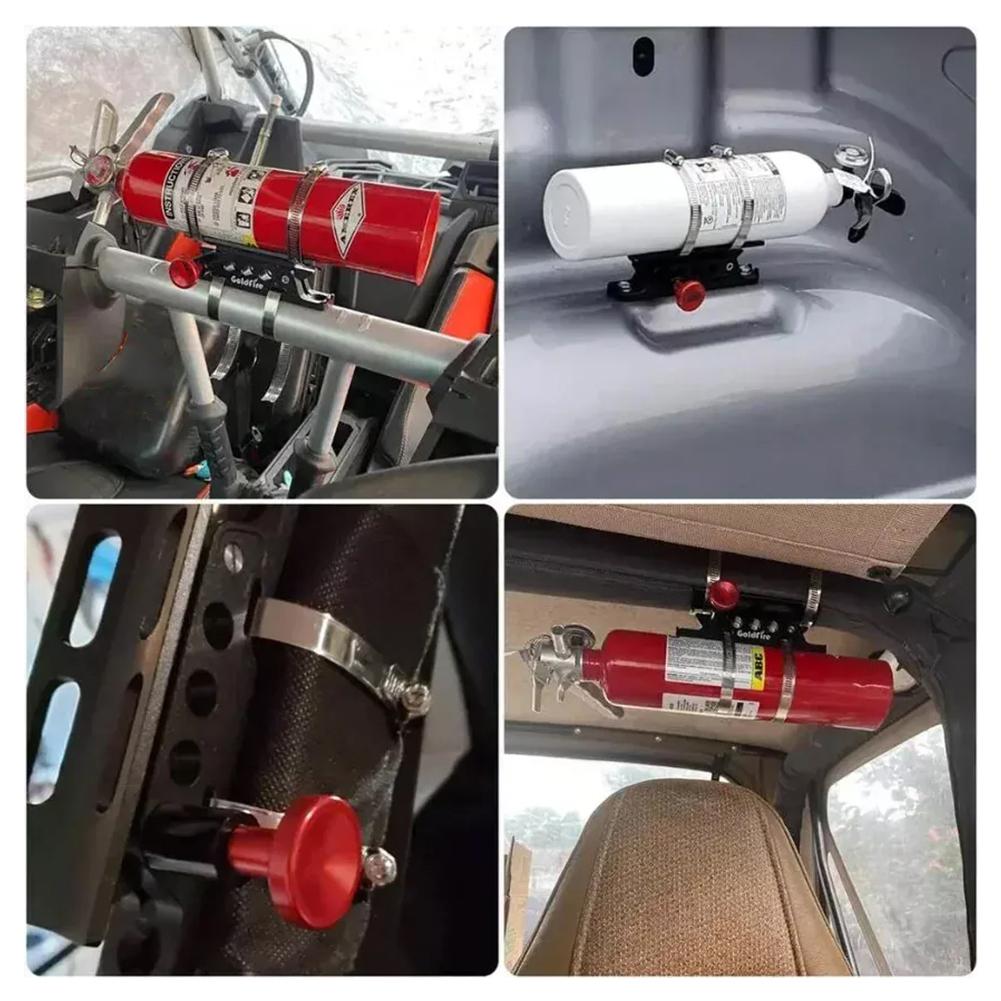 Car Extinguisher Mount Bracket Adjustable Fit For Jeep Wrangler Sport/ JK/ Sahara Fire Extinguisher Holder Quick Release Mount