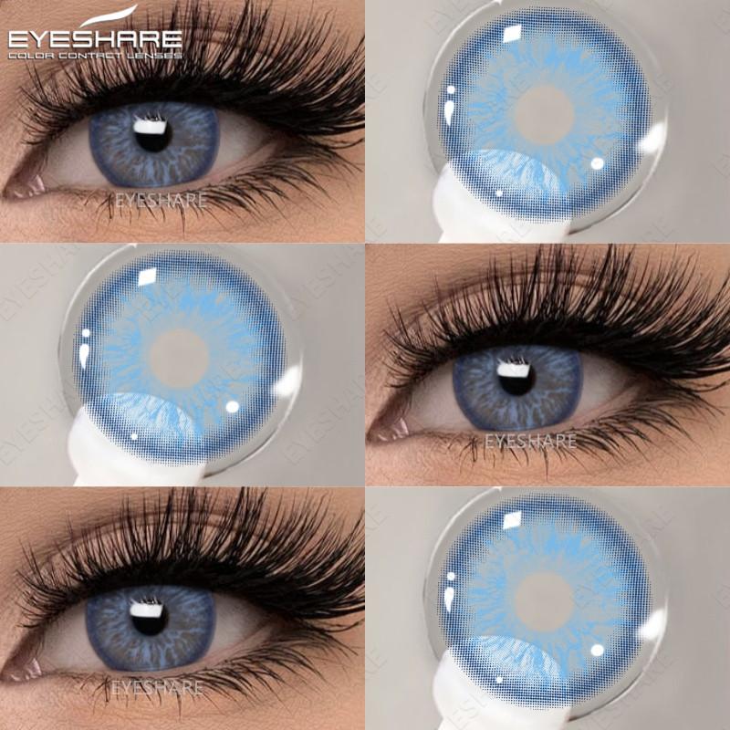Eyes 1 Pair Colored Contact Lenses For Eyes Korean Brown Contact Lenses 14.5mm Big Eye Lenses Annual Student Beauty