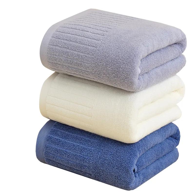 Thickened and Enlarged Pure Cotton Bath Towel Home Hotel Soft  Absorbent Non Shedding Embroidered Bath Towel 100 percent cotton