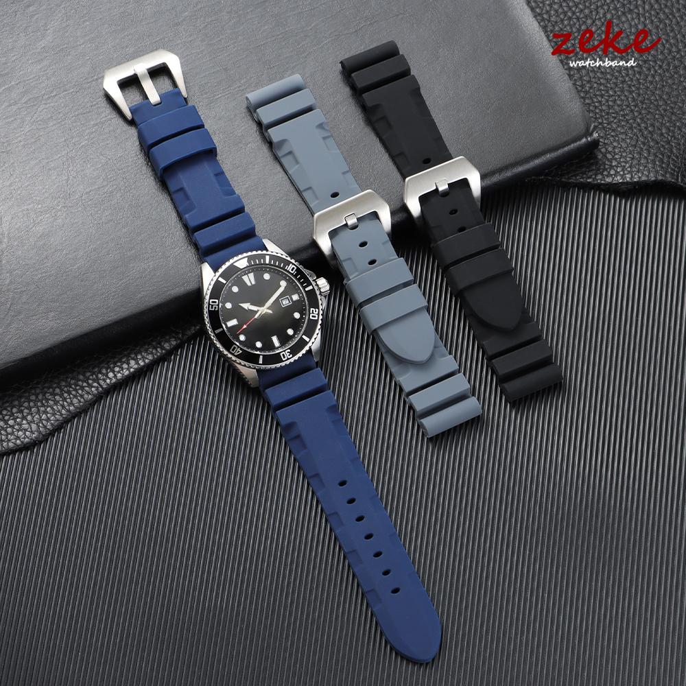 Panerai Kauçuk Su Geçirmez Kayış 22mm 24mm 26mm Silikon Kayış SUBMERSIBLE PAM441/351/111 Bileklik Yumuşak Spor Bileklik İçin