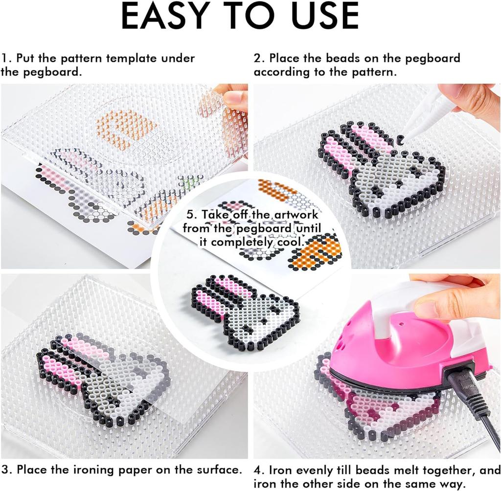 Vytung 11000P 36 Colors 5mm Iron-on Beads Plate PVC Sheet Refill Packaging