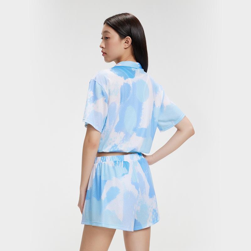 Anta Casual Conservative Three-Piece Swimwear Set Women Swimwear Blue 9825332481-2