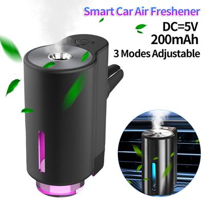 Esenciální olejový difuzér Dlouhotrvající vůně do auta 3 režimy nastavitelné Výstup ventilace do auta Odstraňovač zápachu Osvěžovač vzduchu Dobíjecí
