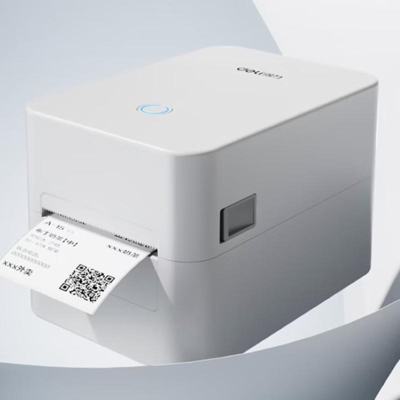 Термопринтер этикеток и чеков Deli GE231W, штепсель CN (адаптер в комплекте)