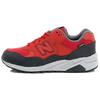 Nb 580 Round Toe Lace-Up Fabric Low-Top Casual Running Shoes Unisex Sneaker Red MRT580XR
