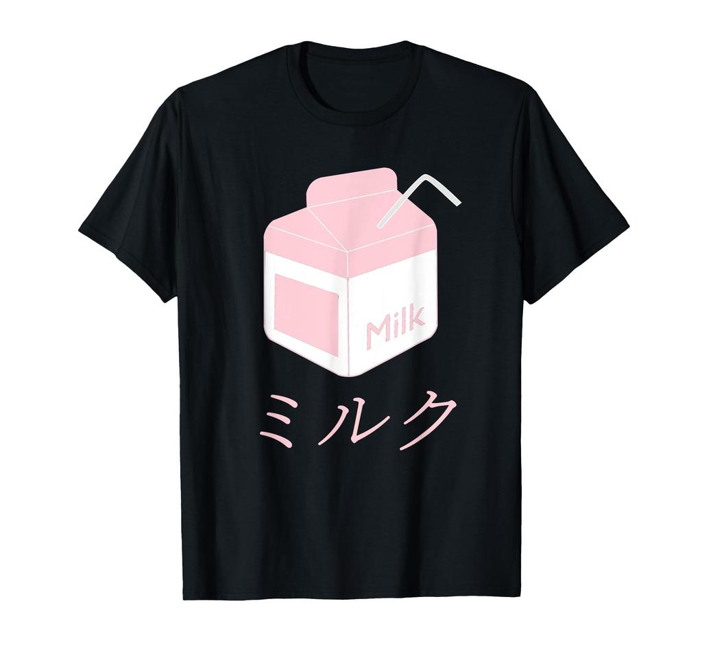 Kawaii Milk Carton. Vaporwave Milk Japanese. Kawaii Milk Carton T-Shirt