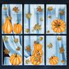 Thanksgiving Electrostatic Sticker Pumpkin Leaf CT4016-ZC Window Decorative Wall Sticker