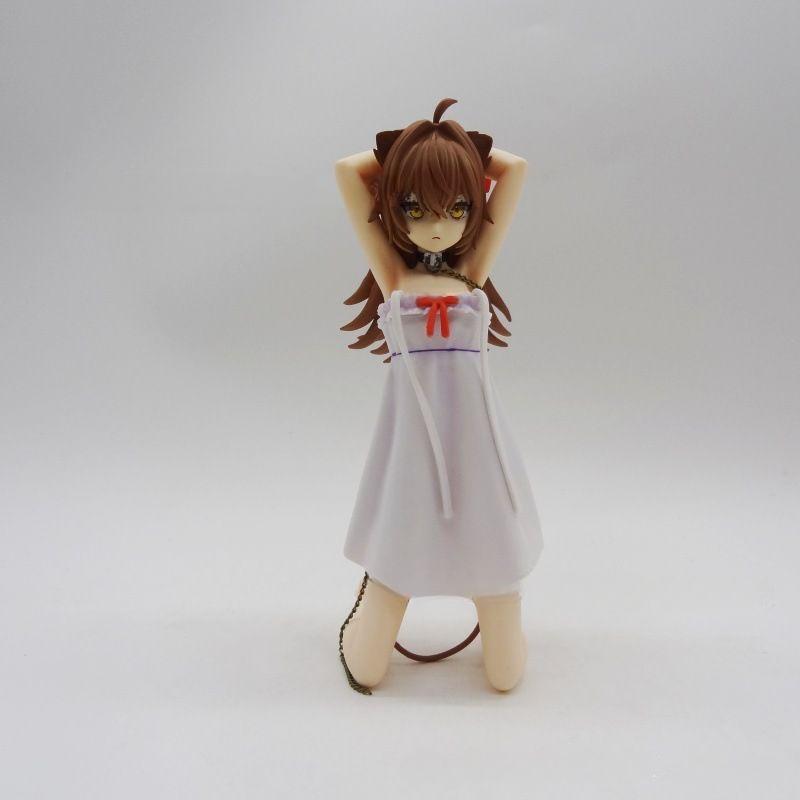 

21см Rurudo Лев GK На коленях Белое платье Красивая девушка ПВХ Фигурка Аниме Фигурка Модель Игрушки Коллекция Кукла Подарок