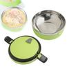 Stainless Steel Round 1 Layer Insulated Food Thermal Containers Lunch Box Case