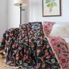 Amerikanischer Stil Jacquard Rutschfeste Sofa Handtuchdecke Doppelseitiger Jacquard Baumwollgaze Vier Jahreszeiten Universal Retro Sofa Handtuch
