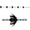 Flower Rain Chain for Gutters with Adapter Flower Rain Chain Cups Gutter Downspout Water Home Display Adjustable
