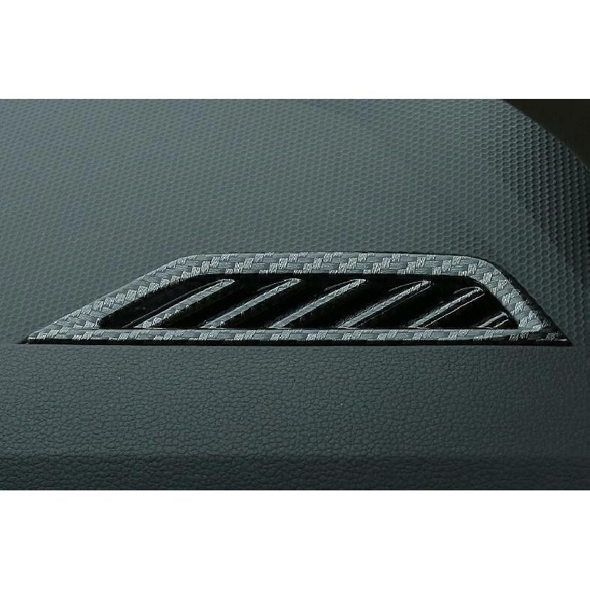 For Volkswagen Tiguan 2017-2021 Carbon Fiber Dashboard L&R Air Outlet Vent Trim