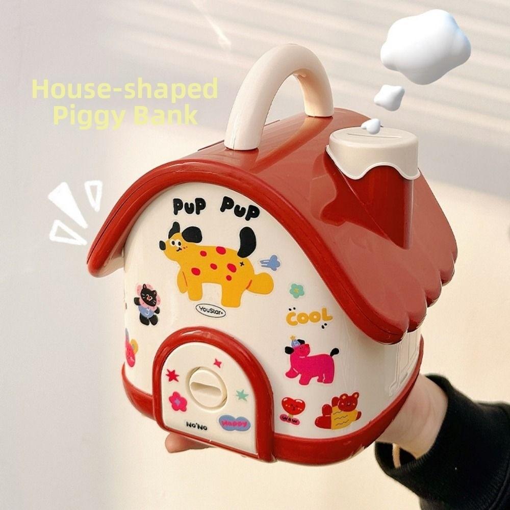 Cute Money Saving Box Cottage Shaped Savings Piggy Bank House Shaped Piggy Bank Home Decoration
