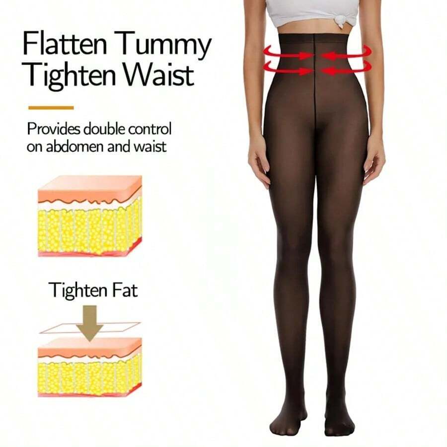 Women Autumn Thicken Thermal Leggings 100G-200G Velvet Fleece Warm Tights Winter Sexy Translucent Pantyhose