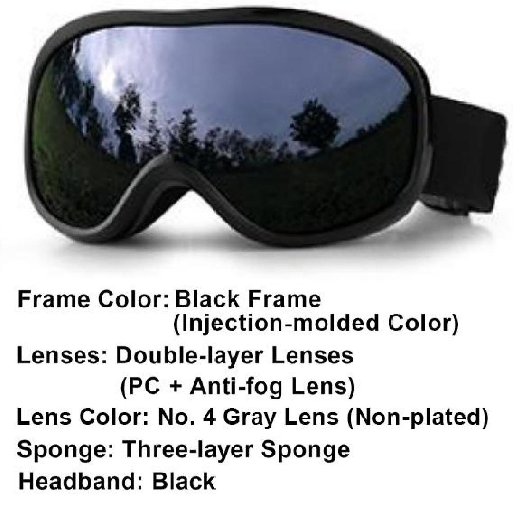 Custom Ski Goggles Double Layer Anti-fog Glasses Can Be Set for Myopia Outdoor Sports Ski Goggles UV 400 PC&PC