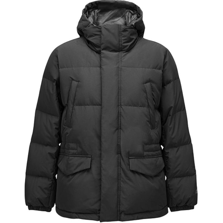 Skechers Fashionable Comfortable Loose Warm Bread Down Jacket Women outerwear Carbon-Black L424W050-0018 S