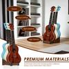 Multi Guitar Storage Rack Wooden Guitar Display Stand 3 Tier Floor Standing Bass Storage Rack Vintage Electric Guitar Organizer