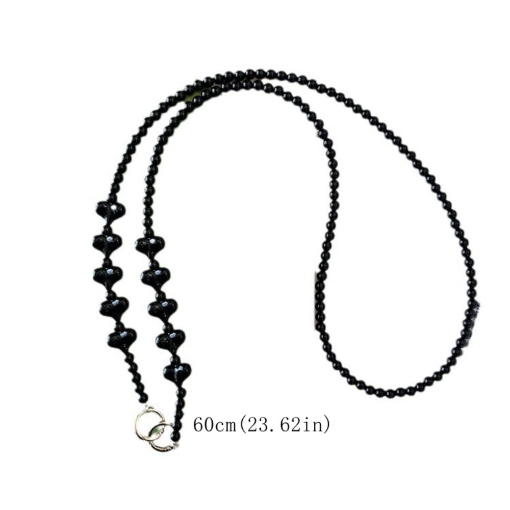 Sweet Long Crossbody Phone Chain Long Cellphone Lanyard Phone Case Decor Beads Phone Strap  Girls
