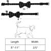 SLSON 2 Pack Breakaway Cat Collar with Bell and Bow Tie Plaid Kitten Collar for Cats and Small Dogs Pets Adjustable from 8-11In, Black and Grey
