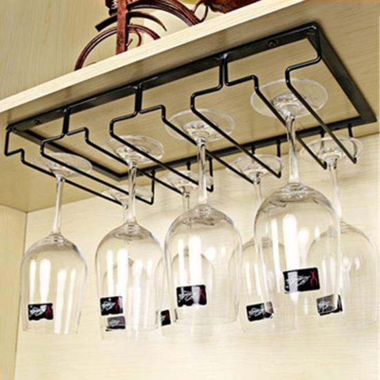 Soporte para copas de vino, soporte para colgar en la parte superior, organizador de soporte de exhibición para copas