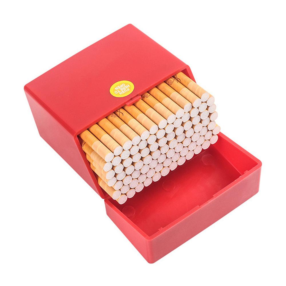 1pc Cigarette Case Pressure Proof Waterproof Hard Shell Protection Outer Button Cigarette Case Convenient Cigarette Case