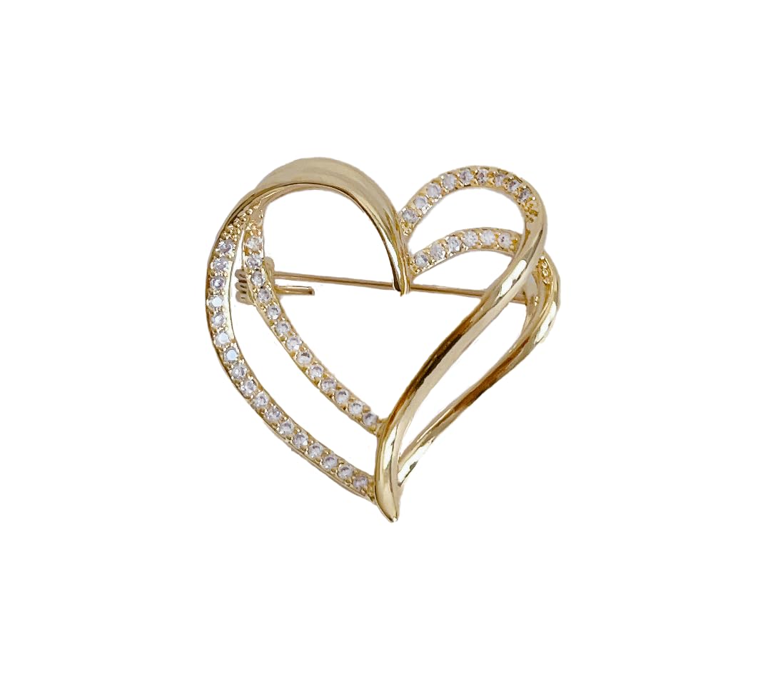 

Brooch Luxe Series Stylish [enliven] Elegant, Classy, Ceremony, (Heart (Luxe Series))