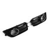 Pair Front Bumper Fog Light Grilles Black 8X0807681A Replacement for A1 Cool Hatchback 2?Door 2014