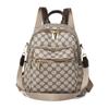Women's Retro Korean-Style Textured PU Backpack - Casual Daily Travel Schoolbag