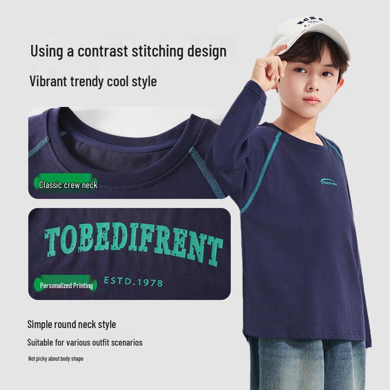 ROMON Boys' Printed Long-Sleeve T-shirt