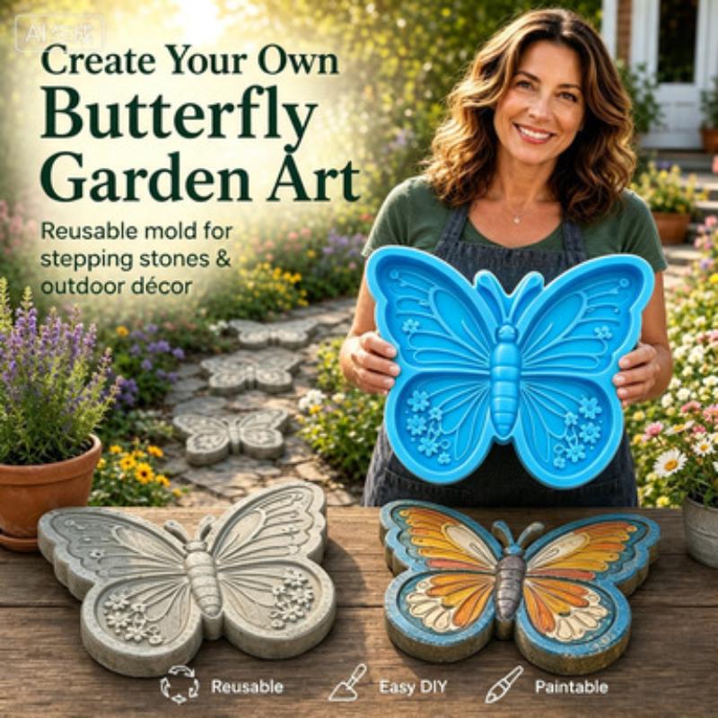 New Silicone Reusable Sunflower Stepping Stone Mold Various Shapes Stepping Stone Molds, Molds For Concrete