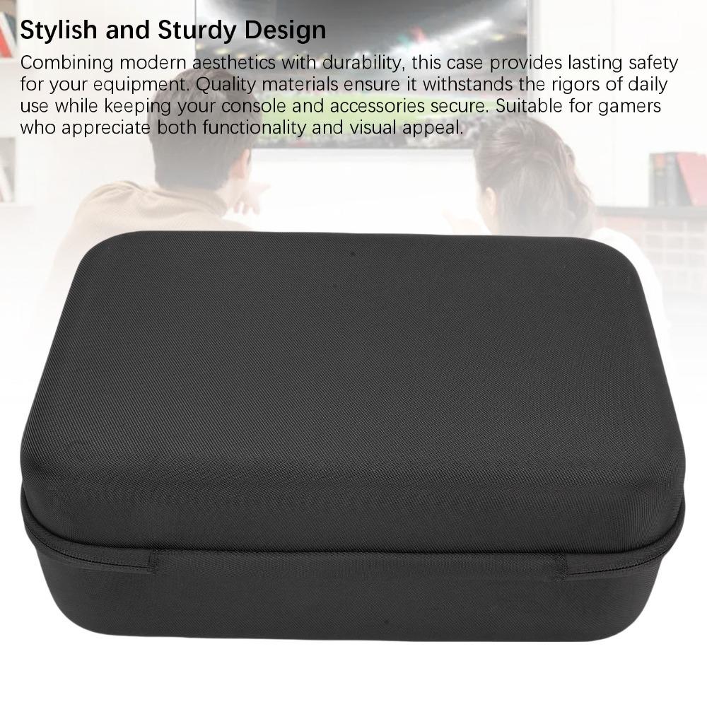 

With 2 Pockets Game Console Carrying Case Hard Shell Large Capacity Pouch for Switch 2 Portable Use чорний