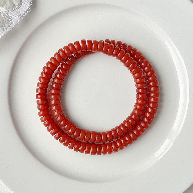 Nanhong Bodhi Root Loose Bead Bracelet - Handmade Prayer Beads