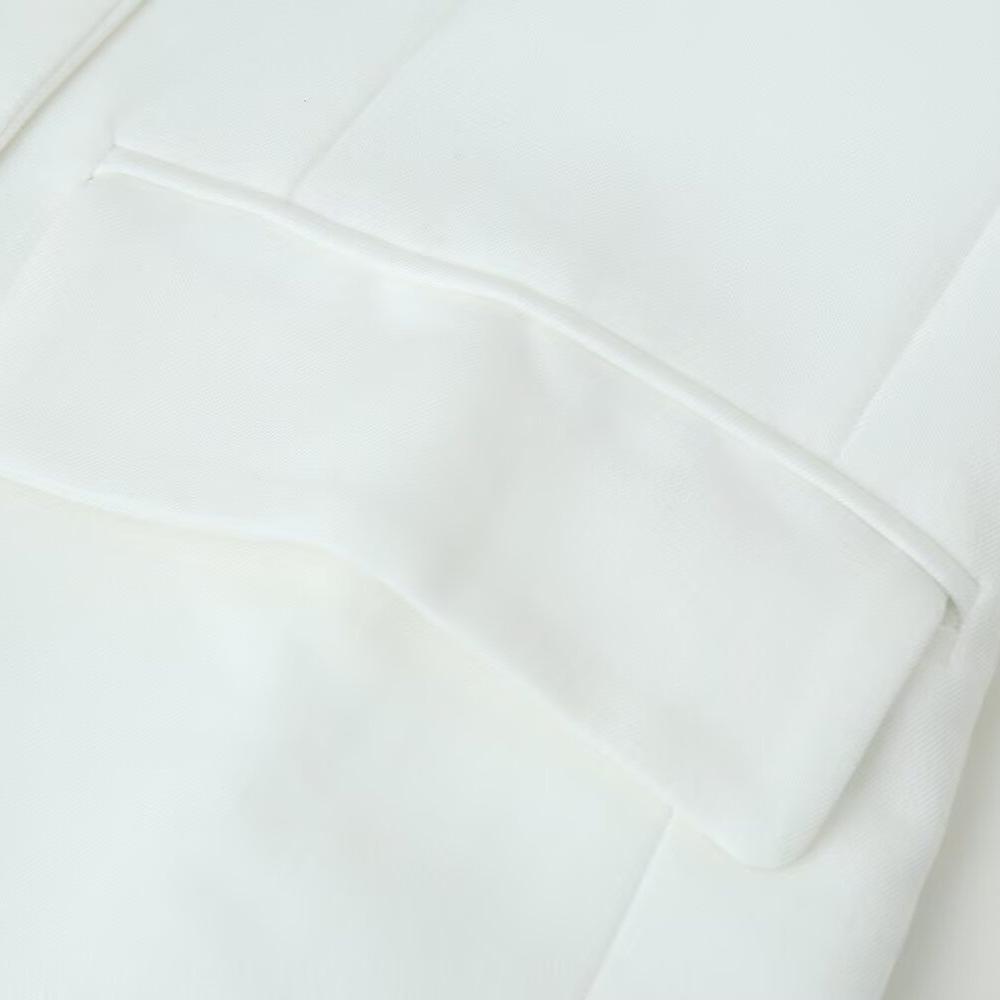New Fashionable Metal Double-breasted Decorative Casual Blazer Jacket