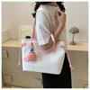 Women's Faux Leather Tote Bag Large Capacity Fashionable Shoulder Crossbody Bag Casual Office Handbag