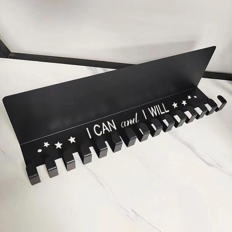 Medal Display Rack Metal Medal Hanger Holder Wall Mounted Large Capacity Award Holder For Race Soccer Basketball Sports Karate