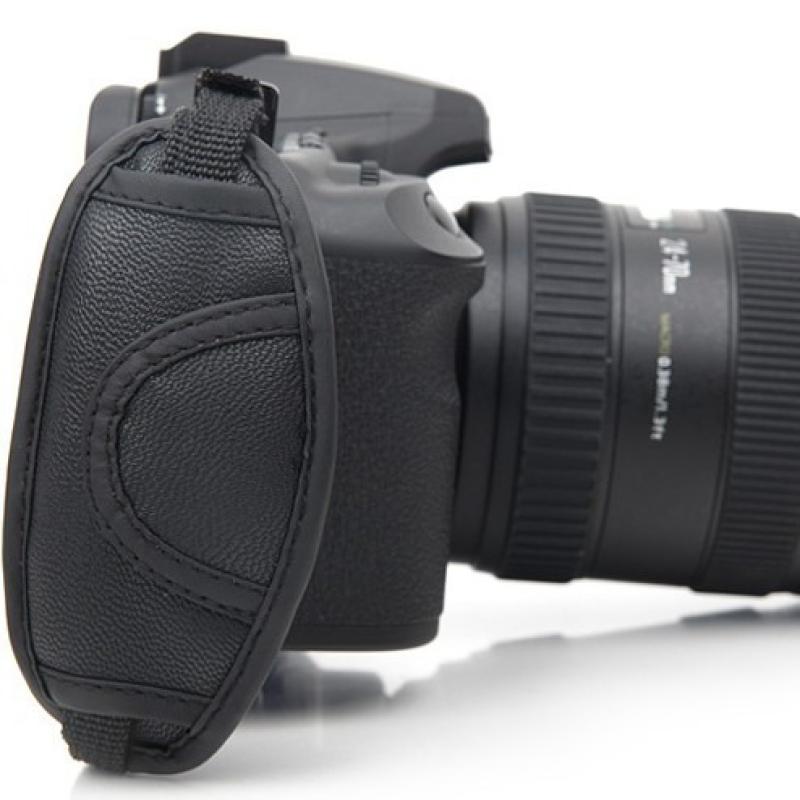 Camera Wrist Strap Pu Leather Mirrorless Camera Hand Grip Wrist Strap For Cameras For High Quality Black Pu Wrist Strap