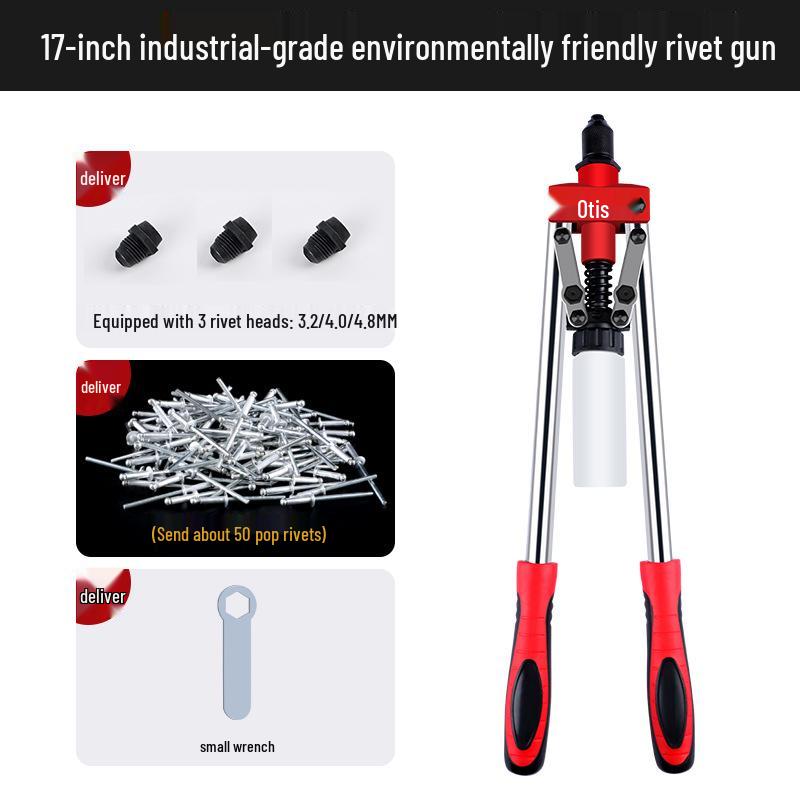 Aluminum Alloy Rivet Gun with Pliers for Household Manual Use