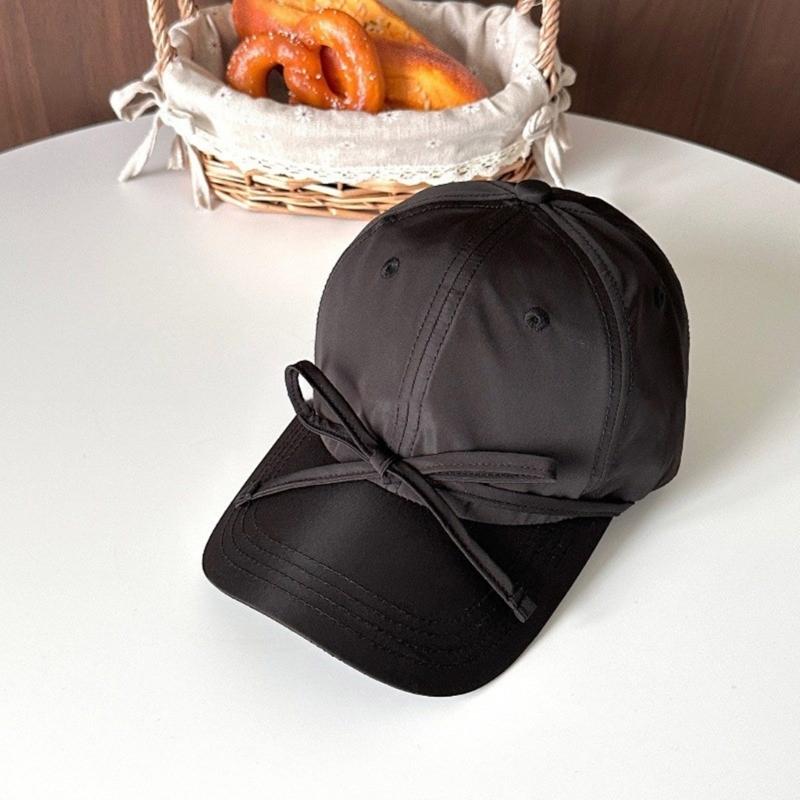 Balletcore Bow Breathable Baseball Hat Girl Adult Sports Hat Outdoor Activity
