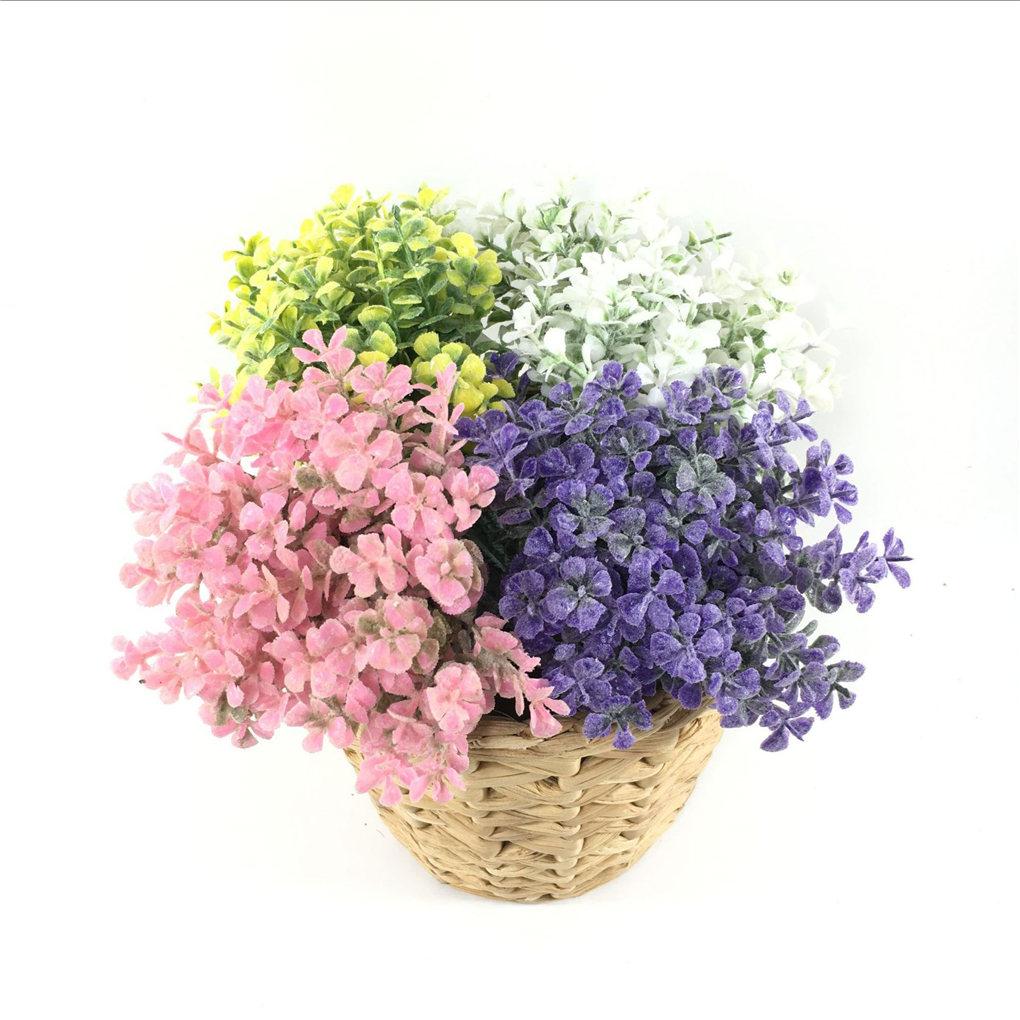 Folhas artificiais de plantas Buquê Simulação Decoração Home Office Folhas de plástico