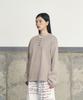 Eonyujeulaeb Washed Rib Henley Long Sleeve [Grey]