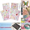 3D Shiny Diamond Heart Crystal Stickers for Kids & Girls