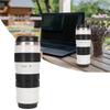 Camera Lens Coffee Mug Stainless Steel Coffee Mugs Sled Lids Photographer Camera Mug Travel Coffee Cup for Men Women