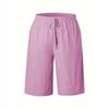 Ladies, Casual Pants, Fashionable, Solid Color, Cropped Pants, Mid Length Pants