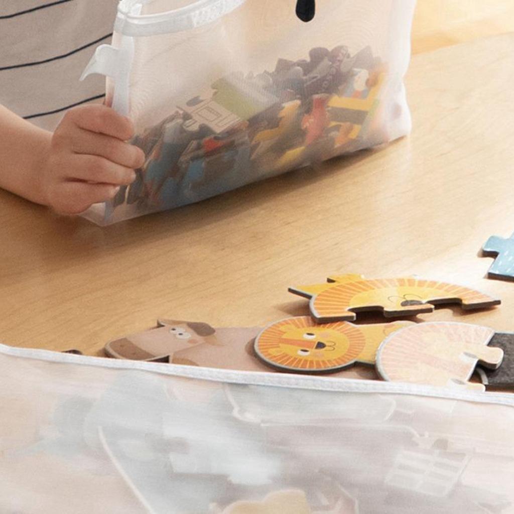 Mesh Zipper Pouch A4/A5/A6 Zipper Document Bag Waterproof Zip File Folders Toys Sundries Puzzle Piece Storage Bag Pencil Case