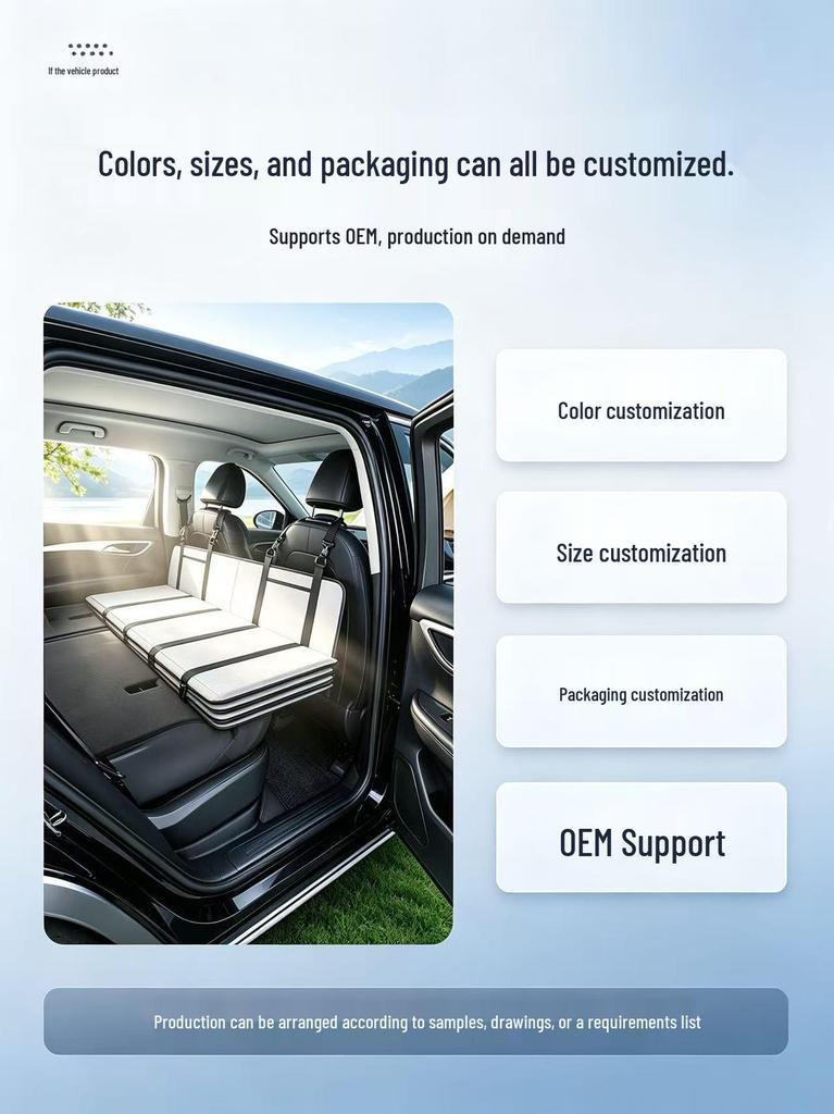 Foldable SUV Headrest Extension Board: Car Travel Bed for Rear Seat Camping and Sleeping